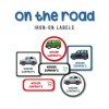 Iron-on & Stick-on Labels Value Pack On the Road
