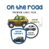 Premium Value Pack Iron-On, Stick-on and Shoe Labels On the Road