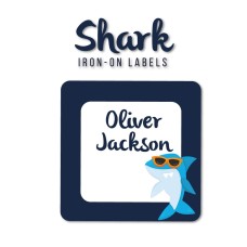 Iron-On Labels Shark