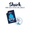 Iron-on & Stick-on Labels Value Pack Shark Iron-on & Stick-on Labels Value Pack Shark