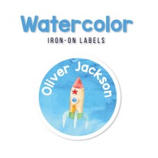 Iron-On Labels Watercolor