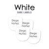 Shoe Labels White 