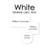 Premium Value Pack Iron-On, Stick-on and Shoe Labels White