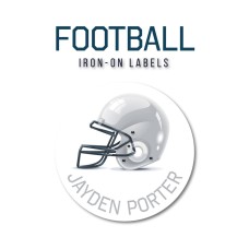 Iron-On Labels Football