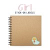 Stick-on Labels Girl