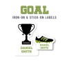 Iron-on & Stick-on Labels Value Pack Goal