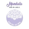 Iron-on & Stick-on Labels Value Pack Mandala