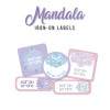 Iron-on & Stick-on Labels Value Pack Mandala