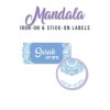 Iron-on & Stick-on Labels Value Pack Mandala