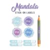 Iron-on & Stick-on Labels Value Pack Mandala