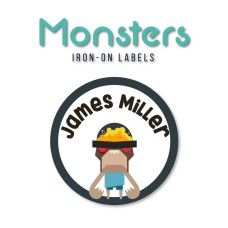 Iron-On Labels Monster