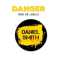 Iron-On Labels Danger
