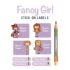 Iron-on & Stick-on Labels Value Pack Fancy Girl