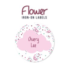 Iron-On Labels Flower