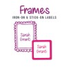 Iron-on & Stick-on Labels Value Pack Frames