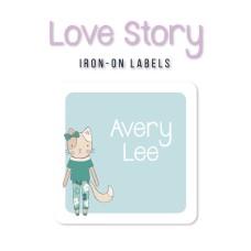 Iron-On Labels Love Story
