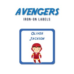 Iron-On Labels Avengers