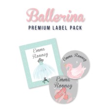 Premium Value Pack Iron-On, Stick-on and Shoe Labels Ballerina Premium Value Pack Iron-On, Stick-on and Shoe Labels Ballerina