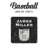 Iron-On Labels Baseball