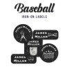 Iron-On Labels Baseball