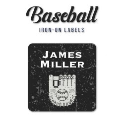Iron-On Labels Baseball