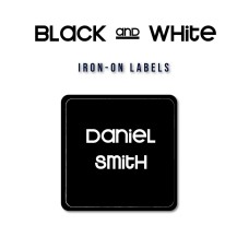 Iron-On Labels B&W