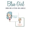 Iron-on & Stick-on Labels Value Pack Blue Girl Iron-on & Stick-on Labels Value Pack Blue Girl