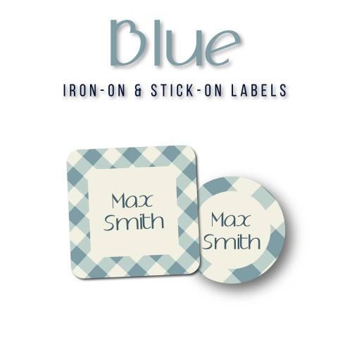 Iron-on & Stick-on Labels Value Pack Blue Iron-on & Stick-on Labels Value Pack Blue