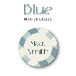 Iron-On Labels Blue