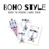 Back to School Label Value Pack  Boho Style