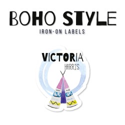 Iron-On Labels Boho Style