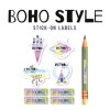 Stick-on Labels Boho Style