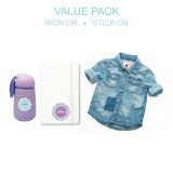 Iron-On + Stick-On Labels Value Pack