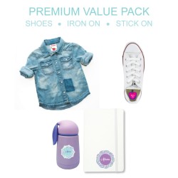 Stik-On + Iron-On + Shoe Premium Value Pack