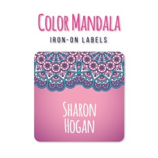 Iron-On Labels Color Mandala
