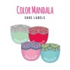 Shoe Labels Color Mandala
