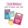 Back to School Label Value Pack Color Mandala Back to School Label Value Pack Color Mandala