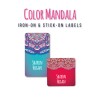 Iron-on & Stick-on Labels Value Pack Color Mandala Iron-on & Stick-on Labels Value Pack Color Mandala