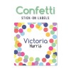 Stick-on Labels Confetti