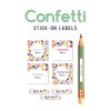 Stick-on Labels Confetti