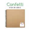 Stick-on Labels Confetti