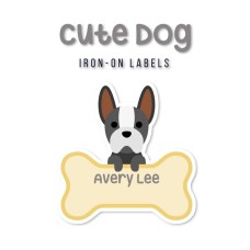 Iron-On Labels Cute Dog