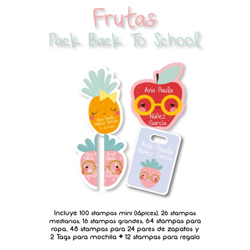 Back to School Label Value Pack Fruits Back to School Label Value Pack Fruits
