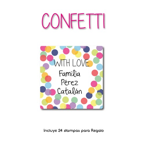 Gift Label Confetti Gift Label Confetti