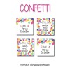 Gift Label Confetti Gift Label Confetti