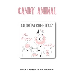 Gift Label Candy Animal