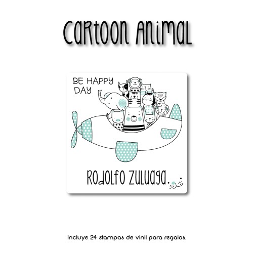 Gift Label Cartoon Animal Gift Label Cartoon Animal
