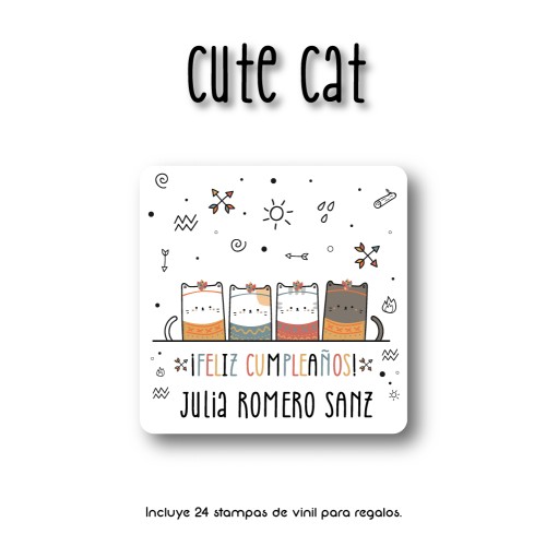 Gift Label Cute Cat Gift Label Cute Cat