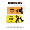 Stick-on Labels Motocross