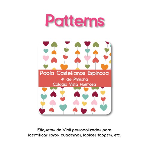 Stick-on Labels Patterns